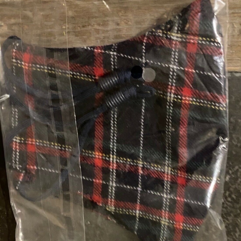 Lele Sadoughi Aspen Plaid Mask
